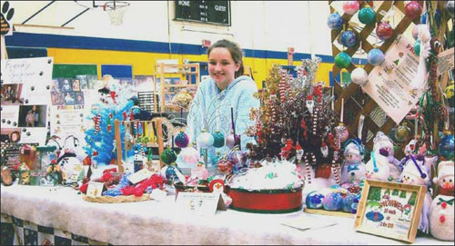 Carlena at the Lansdowne Craft Fair Fundraising for the SPCA. In 2004 over $1500 was raised from sales made during these events.